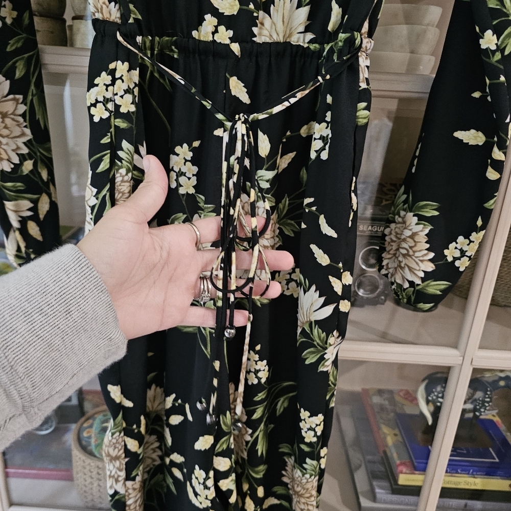 Bcbgmaxazria Garden Floral Wide-Leg Jumpsuit - Picture 6 of 11